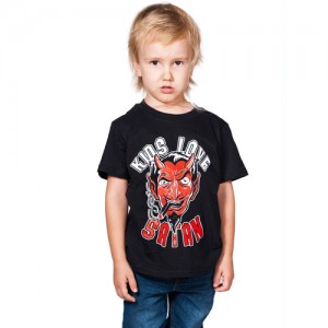 T-Shirt - Kids Love Satan (Black)